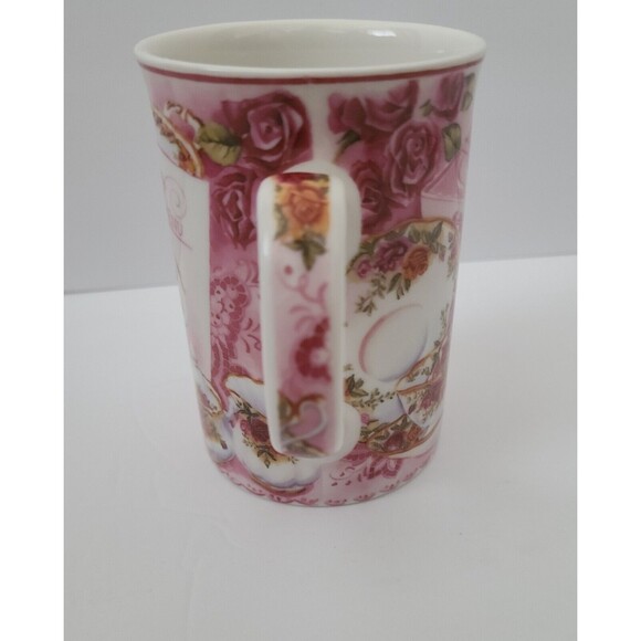 Royal Albert Old Country Roses Mug AFTERNOON TEA by Philippa Mitchell Pink White - Picture 4 of 6
